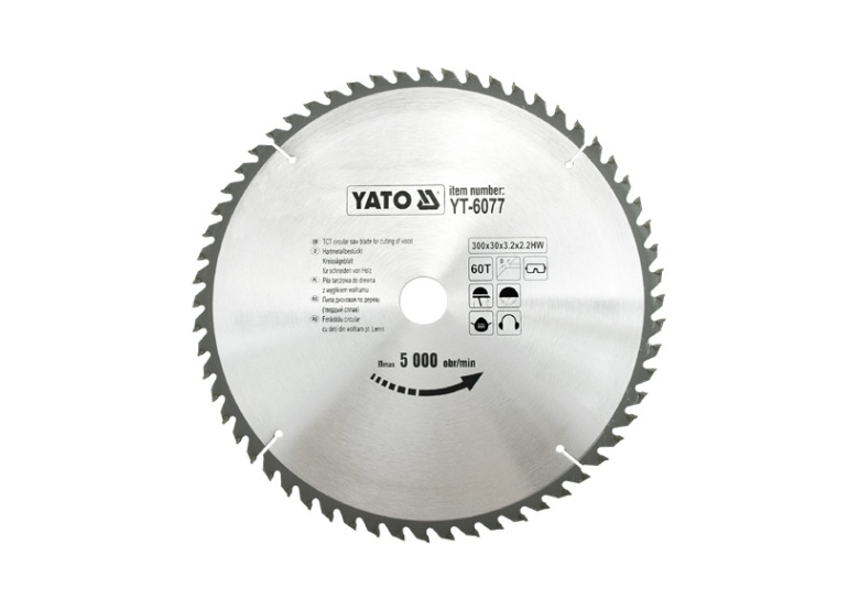 Disco circolare 300x30mm T60 Yato YT-6077