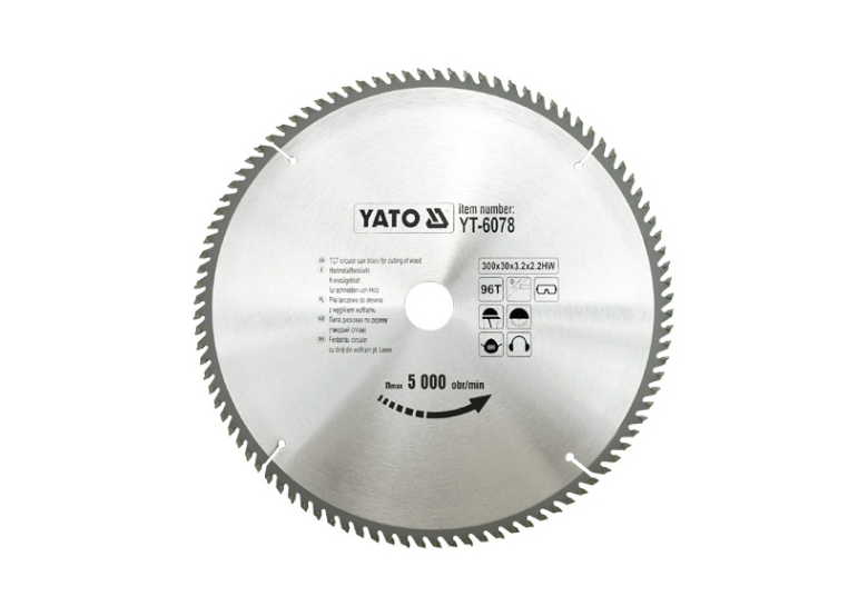 Sega circolare 300x30mm T96 Yato YT-6078