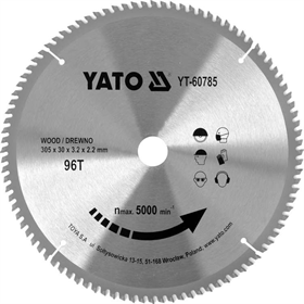 Lama di sega per legno in metallo duro 305x30mm Yato YT-60785