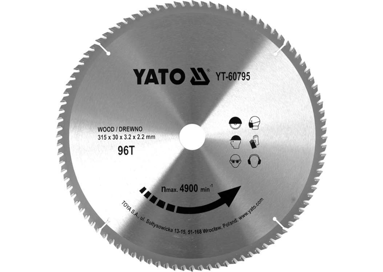 Lama per sega circolare per legno 315x30mm Yato YT-60795