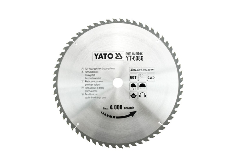 Sega circolare 400x30mm T60 Yato YT-6086