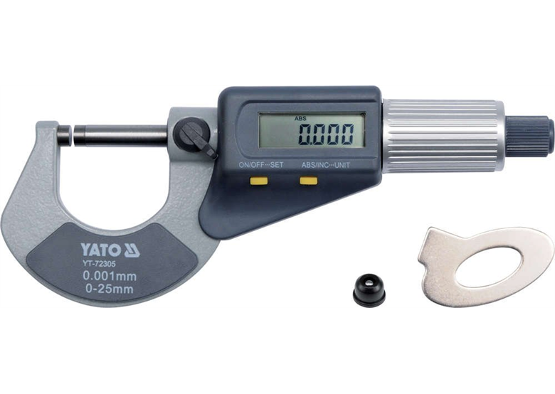 Micrometro 0-25mm Yato YT-72305