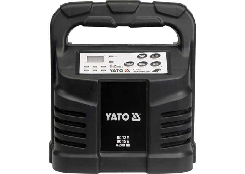 Radrizzatore elettrico 12V 15A 6-200Ah Yato YT-8303
